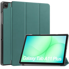 Samsung Galaxy Tab A11+ (Plus) EIDERWOOD Kunstlæder Flip Cover m. Ståfunktion - Grøn
