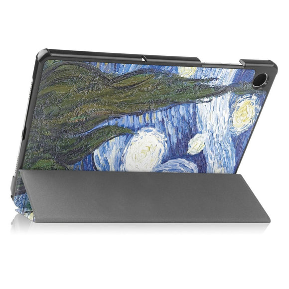 Samsung Galaxy Tab A11+ (Plus) EIDERWOOD Kunstlæder Flip Cover m. Motiv - Stjernehimmel
