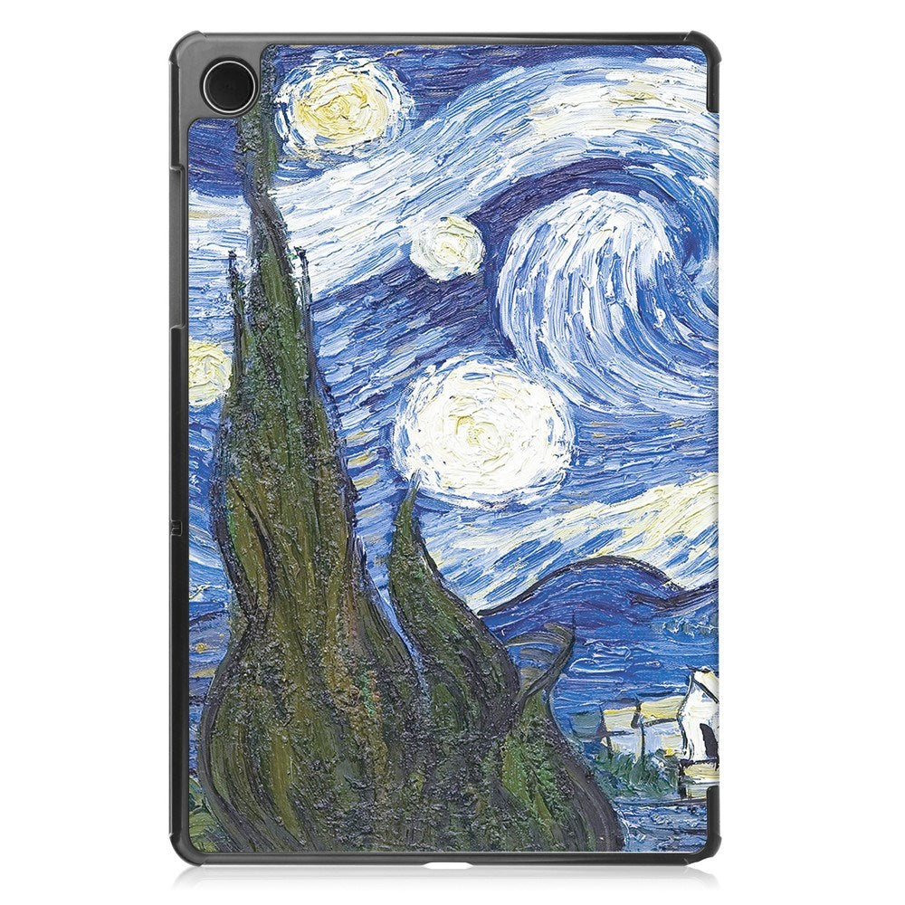 Samsung Galaxy Tab A11+ (Plus) EIDERWOOD Kunstlæder Flip Cover m. Motiv - Stjernehimmel