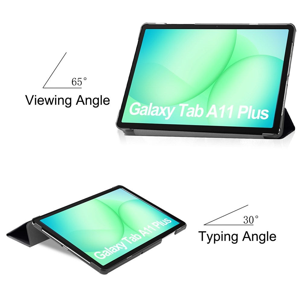Samsung Galaxy Tab A11+ (Plus) EIDERWOOD Kunstlæder Flip Cover m. Motiv - "Don't Touch Me"
