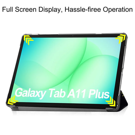 Samsung Galaxy Tab A11+ (Plus) EIDERWOOD Kunstlæder Flip Cover m. Motiv - "Don't Touch Me"