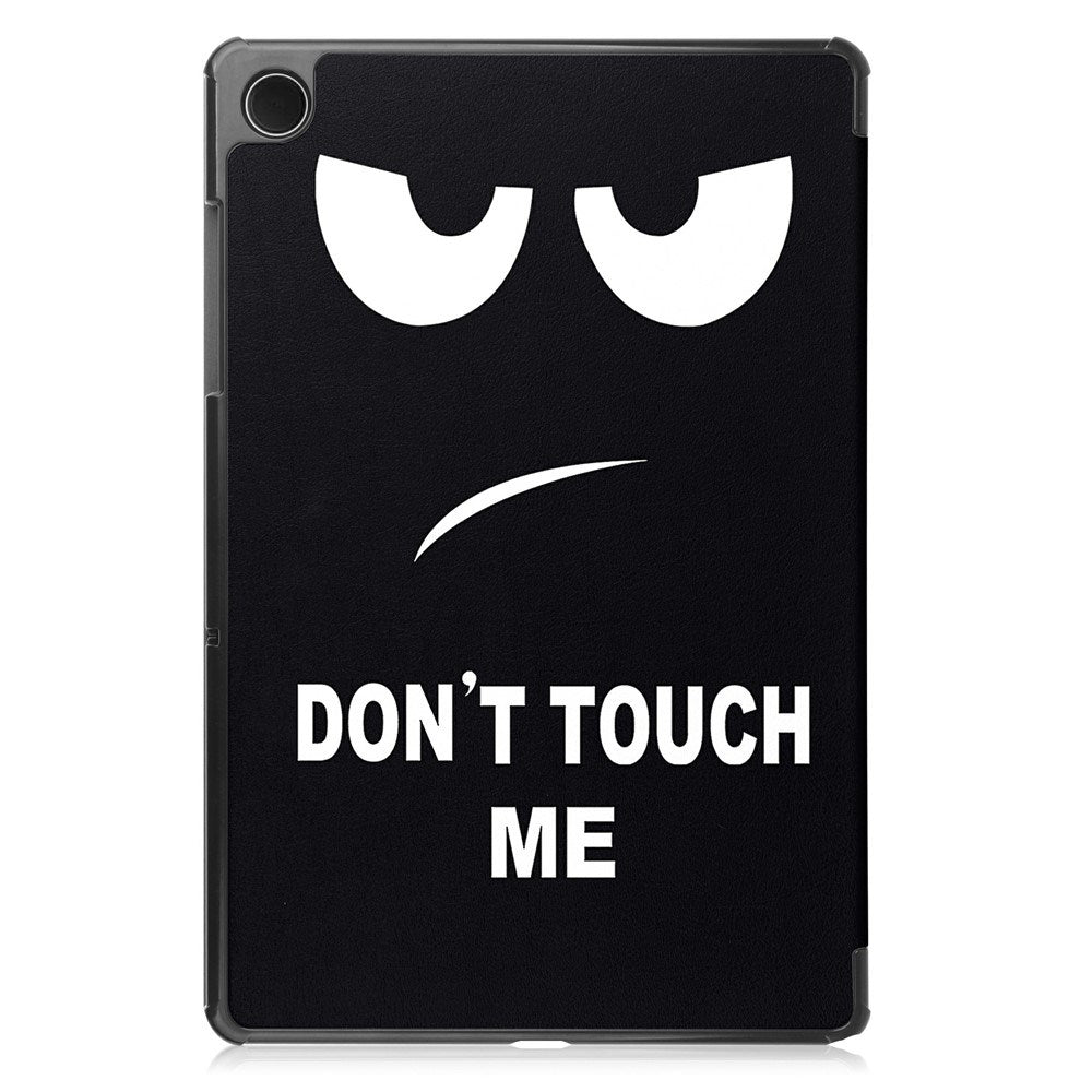 Samsung Galaxy Tab A11+ (Plus) EIDERWOOD Kunstlæder Flip Cover m. Motiv - "Don't Touch Me"