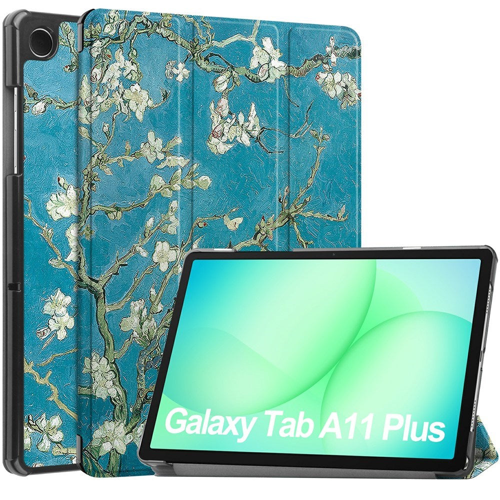 Samsung Galaxy Tab A11+ (Plus) EIDERWOOD Kunstlæder Flip Cover m. Moti