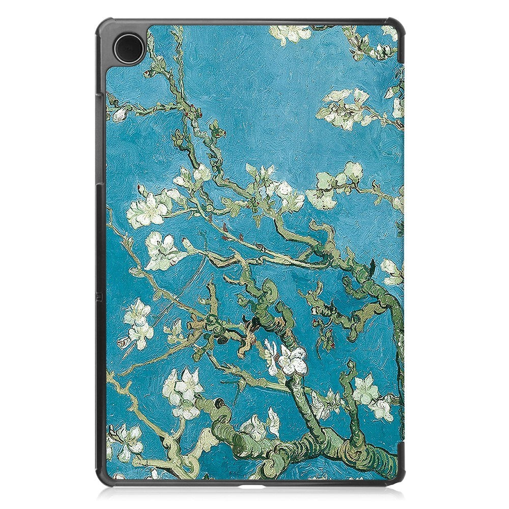 Samsung Galaxy Tab A11+ (Plus) EIDERWOOD Kunstlæder Flip Cover m. Motiv - Blomster