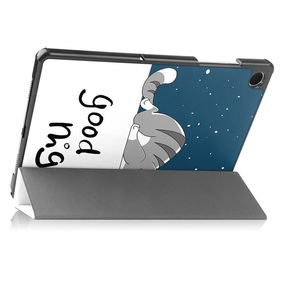 Samsung Galaxy Tab A11+ (Plus) EIDERWOOD Kunstlæder Flip Cover m. Motiv - Sovende Kat