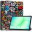 Samsung Galaxy Tab A11+ (Plus) EIDERWOOD Kunstlæder Flip Cover m. Motiv - Graffiti