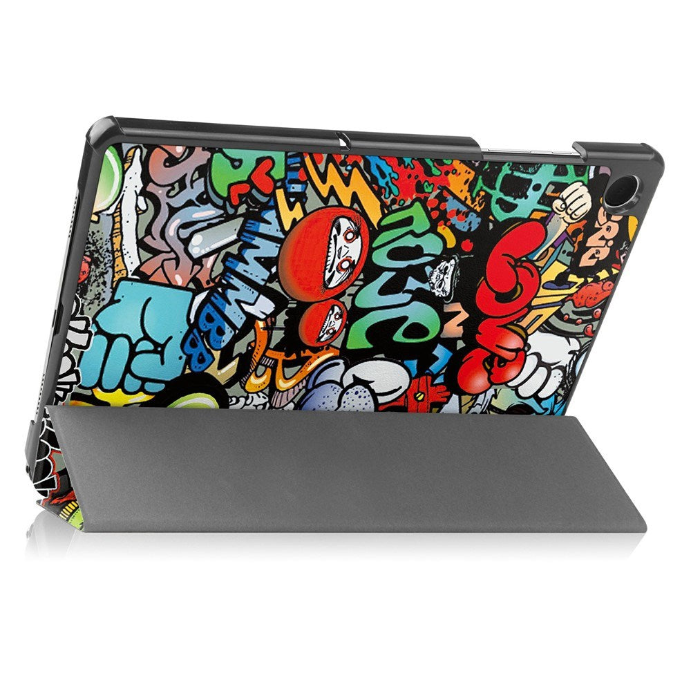 Samsung Galaxy Tab A11+ (Plus) EIDERWOOD Kunstlæder Flip Cover m. Motiv - Graffiti