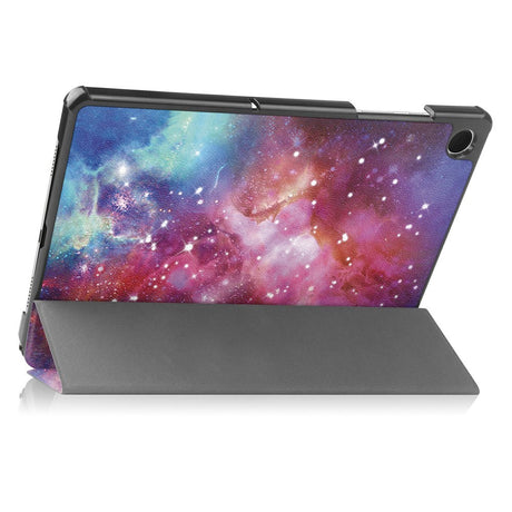 Samsung Galaxy Tab A11+ (Plus) EIDERWOOD Kunstlæder Flip Cover m. Motiv - Galakse