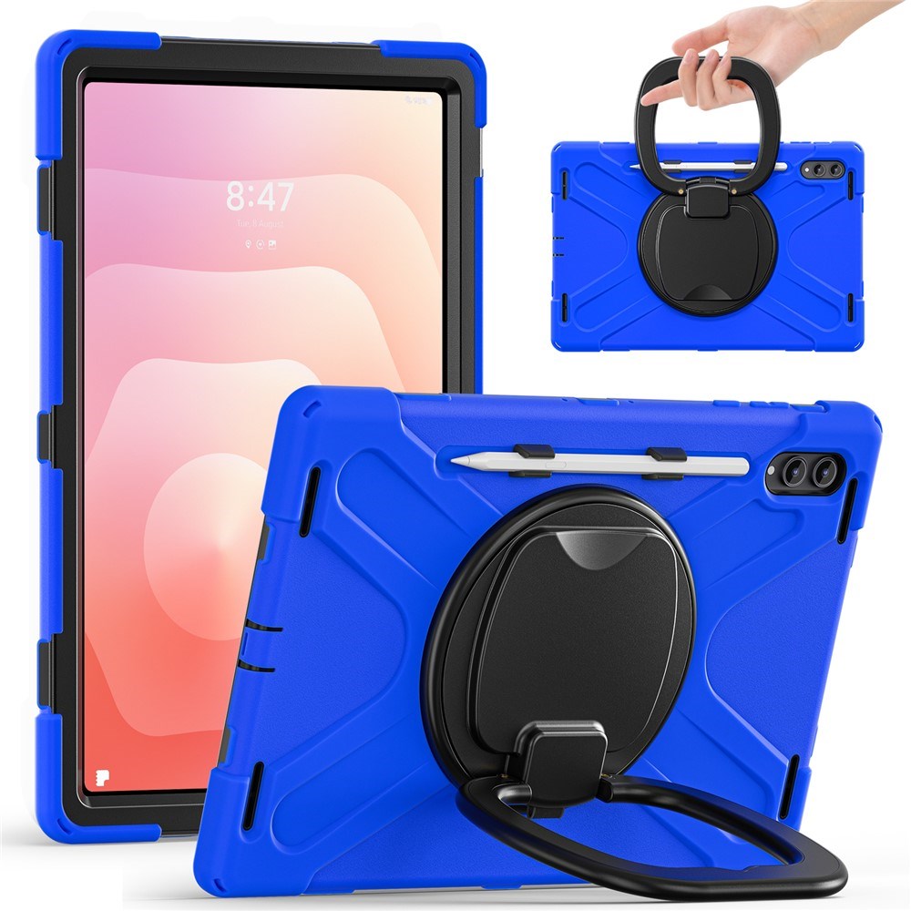 Samsung Galaxy Tab S12 Ultra / S11 Ultra EIDERWOOD Håndværker Cover m. Kickstand - Blå / Sort