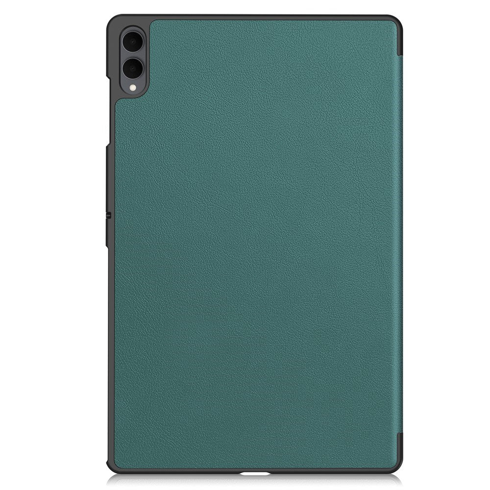Samsung Galaxy Tab S11 Ultra EIDERWOOD Læder Cover m. Ståfunktion - Grøn