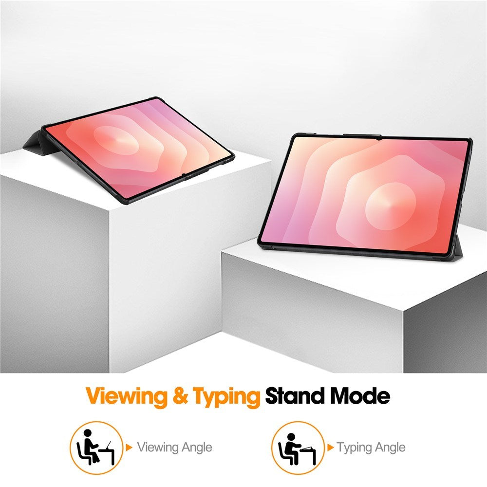 Samsung Galaxy Tab S11 Ultra EIDERWOOD Læder Cover m. Ståfunktion - Grå