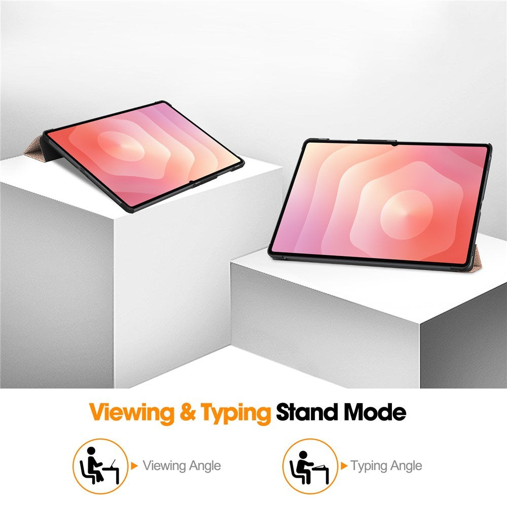 Samsung Galaxy Tab S11 Ultra EIDERWOOD Læder Cover m. Ståfunktion - Rose Gold