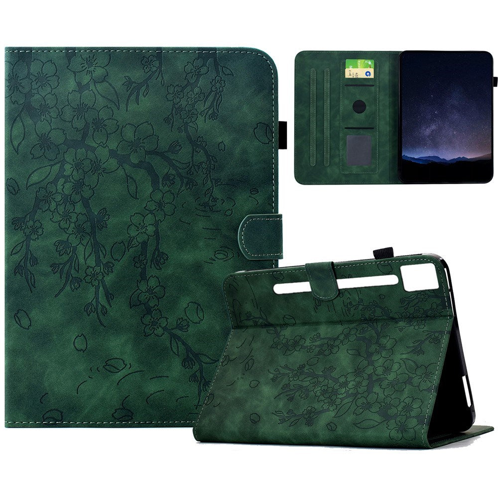 Lenovo Idea Tab Pro / Tab P12 Pro EIDERWOOD Flipcover m. Blomstertryk - Grøn