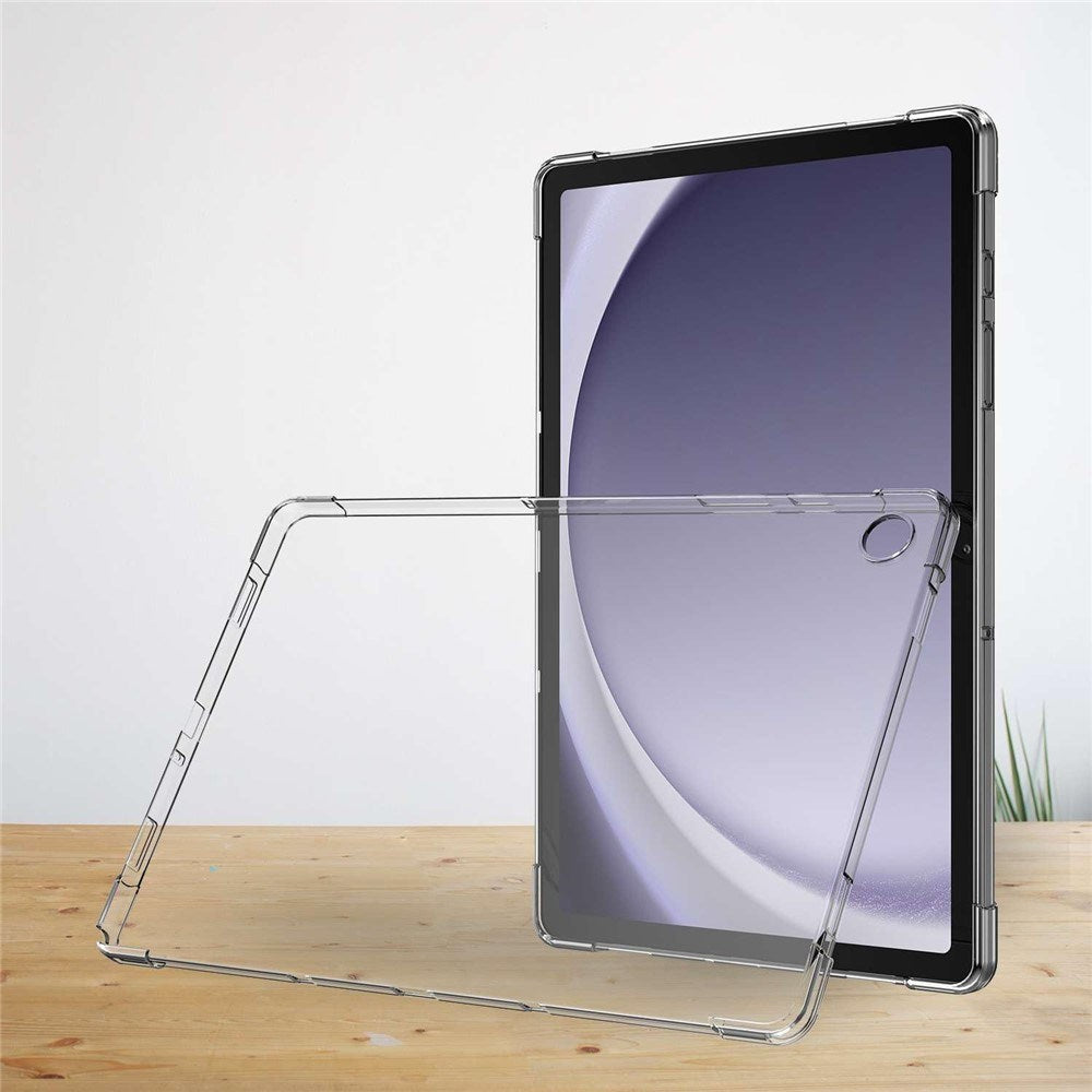 Samsung Galaxy Tab A11+ (Plus) EIDERWOOD Fleksibelt Plastik Cover inkl. Hærdet Beskyttelsesglas - Gennemsigtig