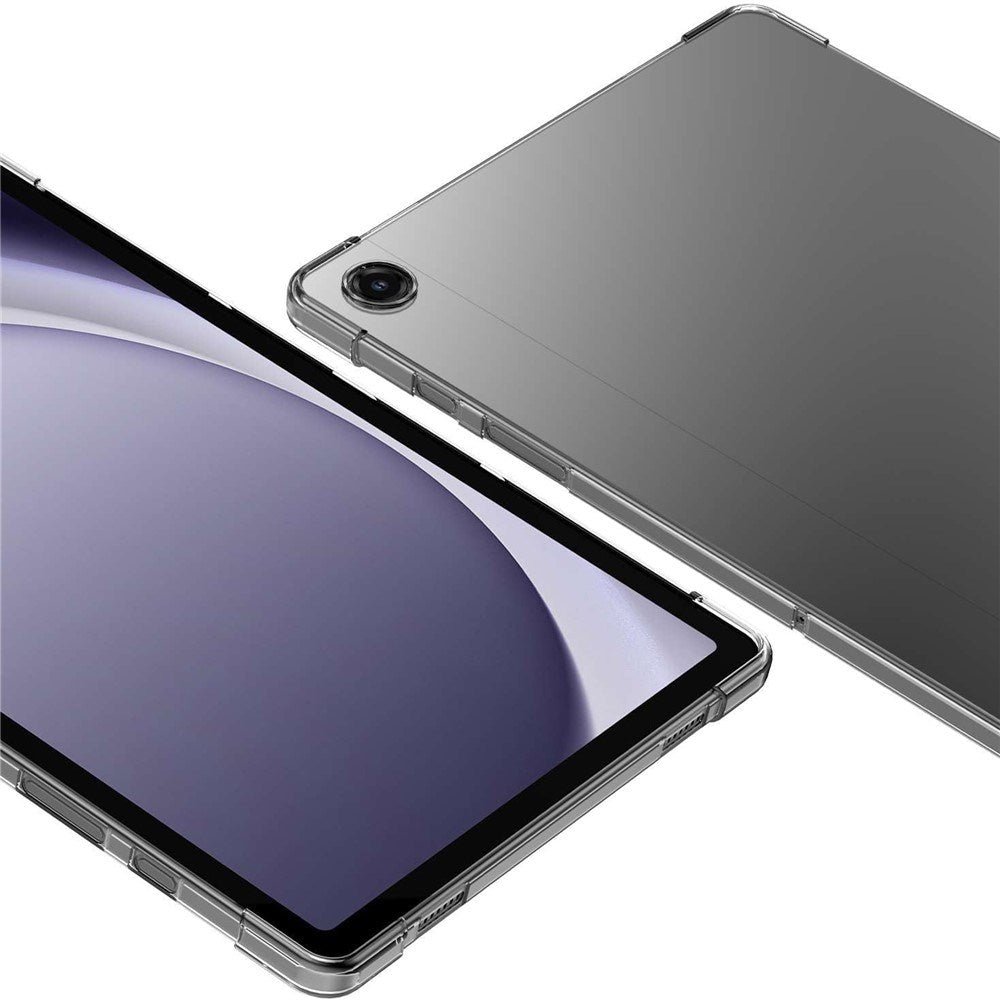 Samsung Galaxy Tab A11+ (Plus) EIDERWOOD Fleksibelt Plastik Cover inkl. Hærdet Beskyttelsesglas - Gennemsigtig
