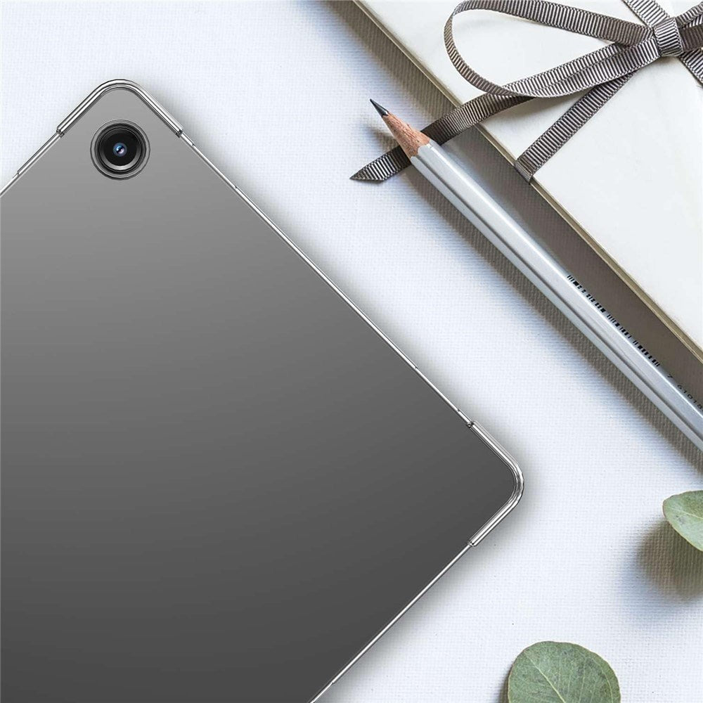 Samsung Galaxy Tab A11+ (Plus) EIDERWOOD Fleksibelt Plastik Cover inkl. Hærdet Beskyttelsesglas - Gennemsigtig