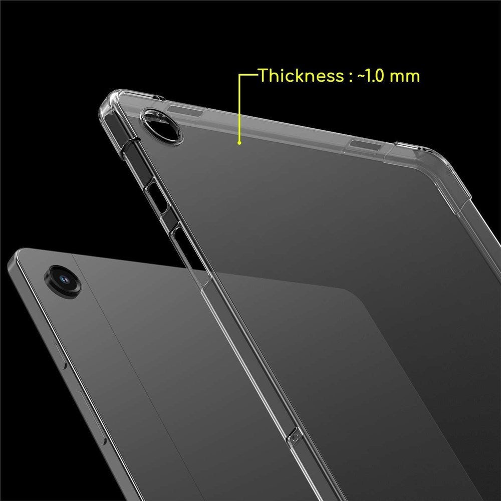 Samsung Galaxy Tab A11+ (Plus) EIDERWOOD Fleksibelt Plastik Cover inkl. Hærdet Beskyttelsesglas - Gennemsigtig