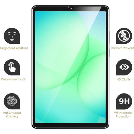 EIDERWOOD Samsung Galaxy Tab A11 Fleksibelt Plastik Cover inkl. Hærdet Beskyttelsesglas - Gennemsigtig