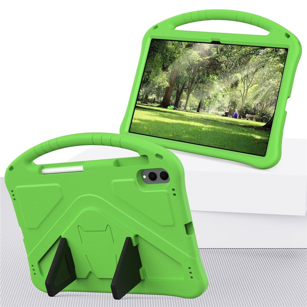 Samsung Galaxy Tab S11 Ultra EIDERWOOD Børne Cover m. Ståfunktion - Grøn
