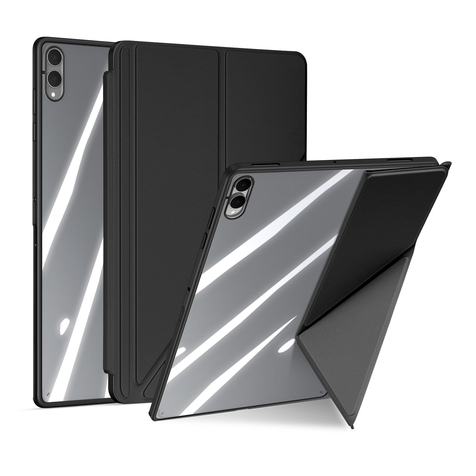 Samsung Galaxy Tab S12 Ultra / S11 Ultra DUX DUCIS Origami Hybrid Kunstlæder Flip Cover - Sort