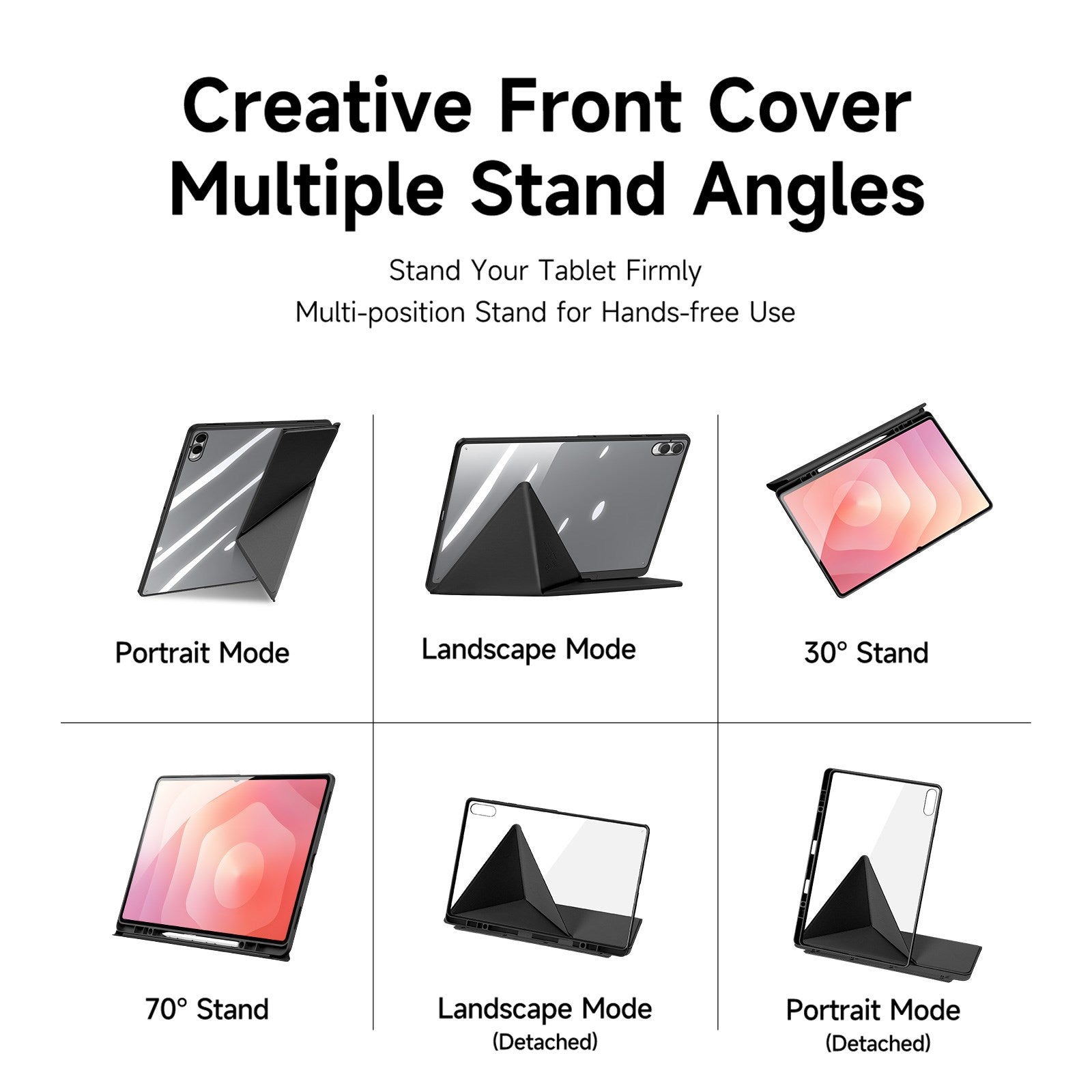 Samsung Galaxy Tab S12 Ultra / S11 Ultra DUX DUCIS Origami Hybrid Kunstlæder Flip Cover - Sort