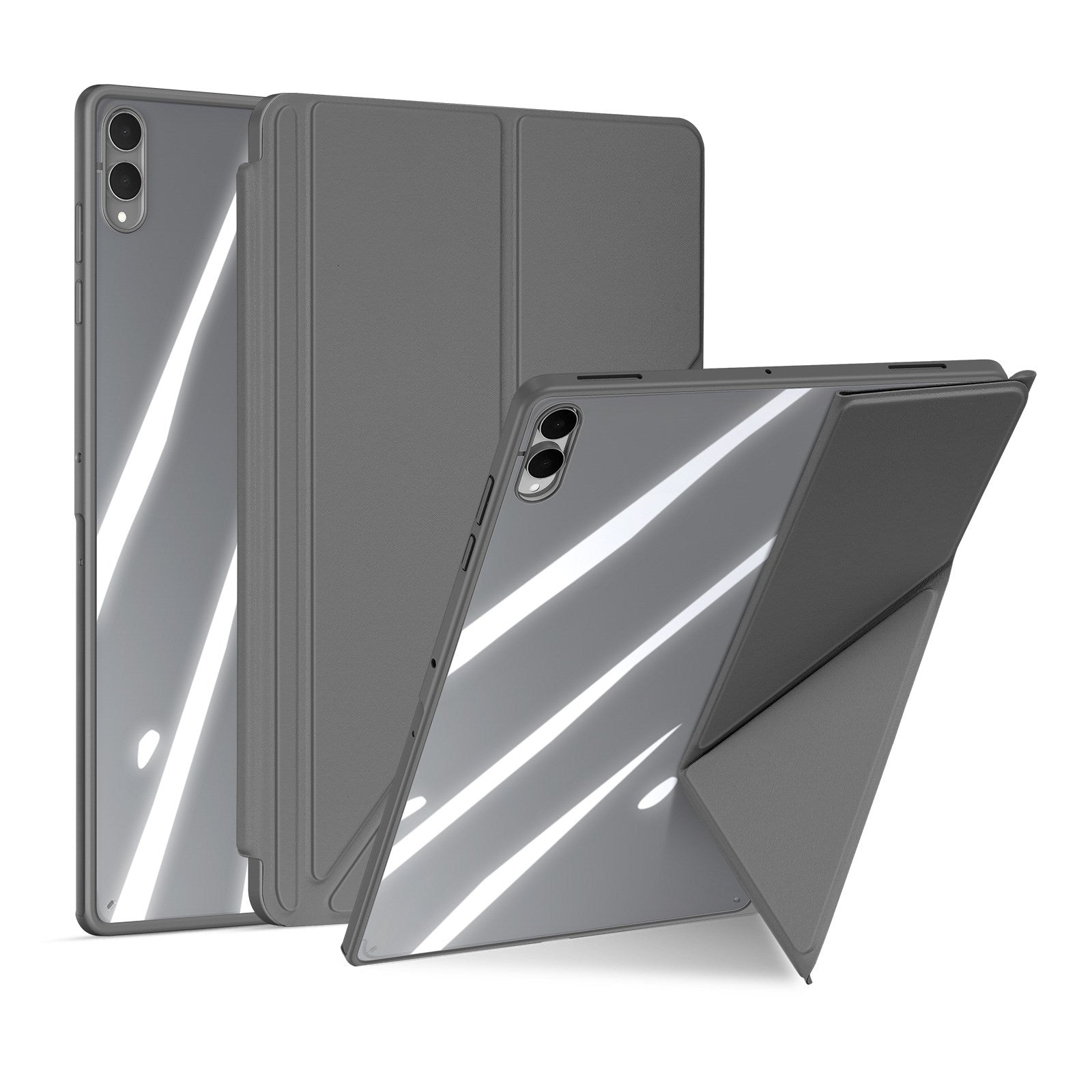 Samsung Galaxy Tab S12 Ultra / S11 Ultra DUX DUCIS Origami Hybrid Kunstlæder Flip Cover - Grå