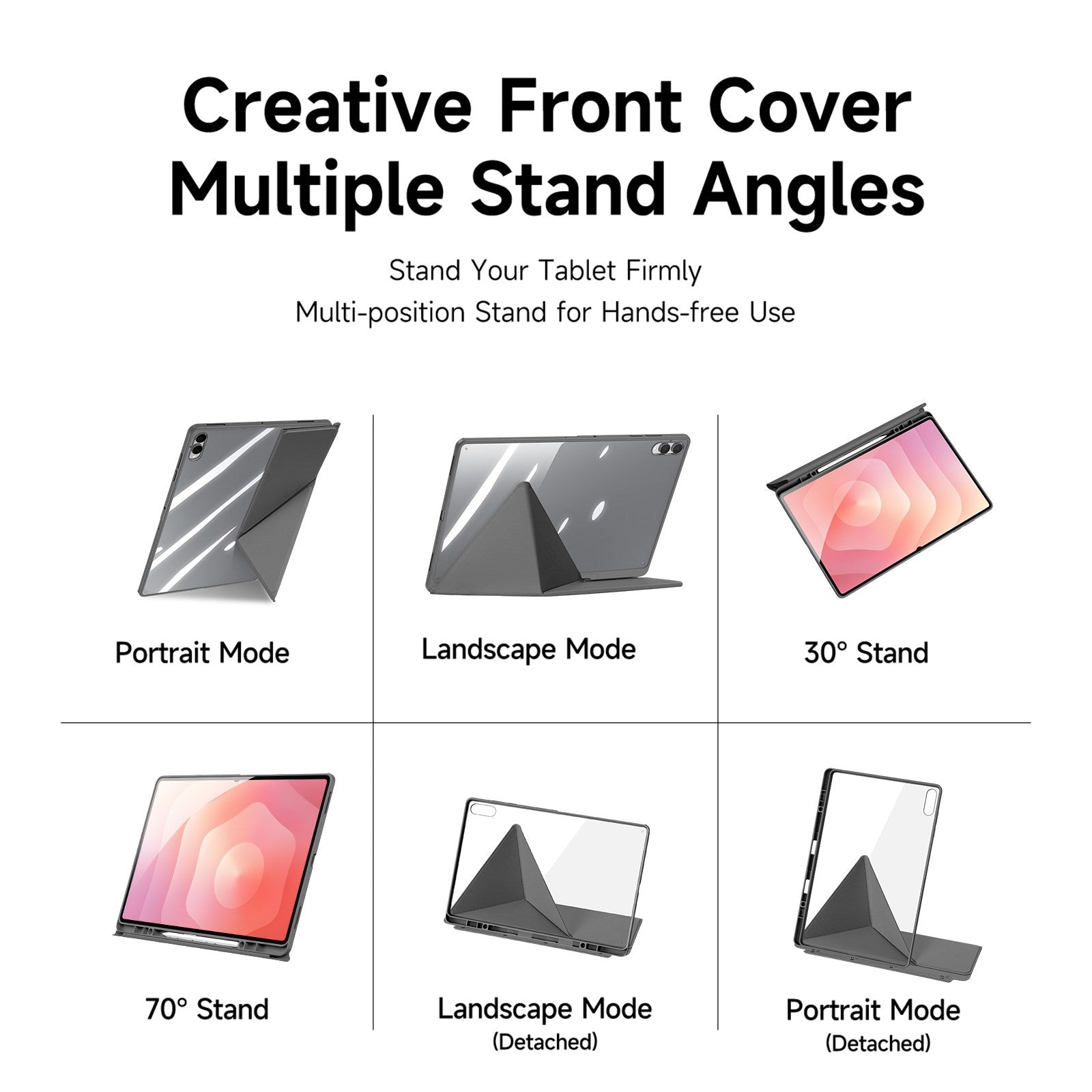 Samsung Galaxy Tab S12 Ultra / S11 Ultra DUX DUCIS Origami Hybrid Kunstlæder Flip Cover - Grå
