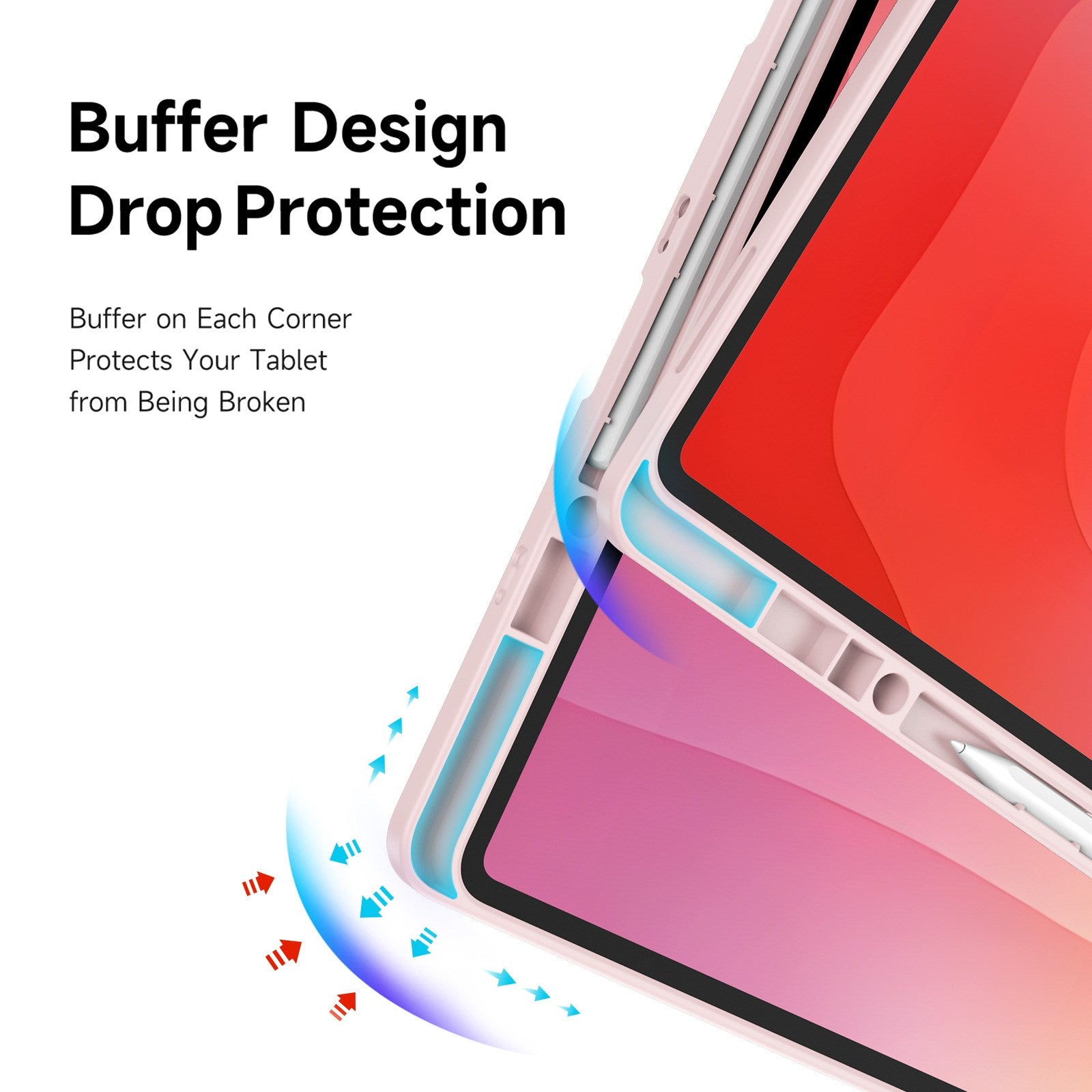 Samsung Galaxy Tab S12 Ultra / S11 Ultra DUX DUCIS Origami Hybrid Kunstlæder Flip Cover - Lyserød