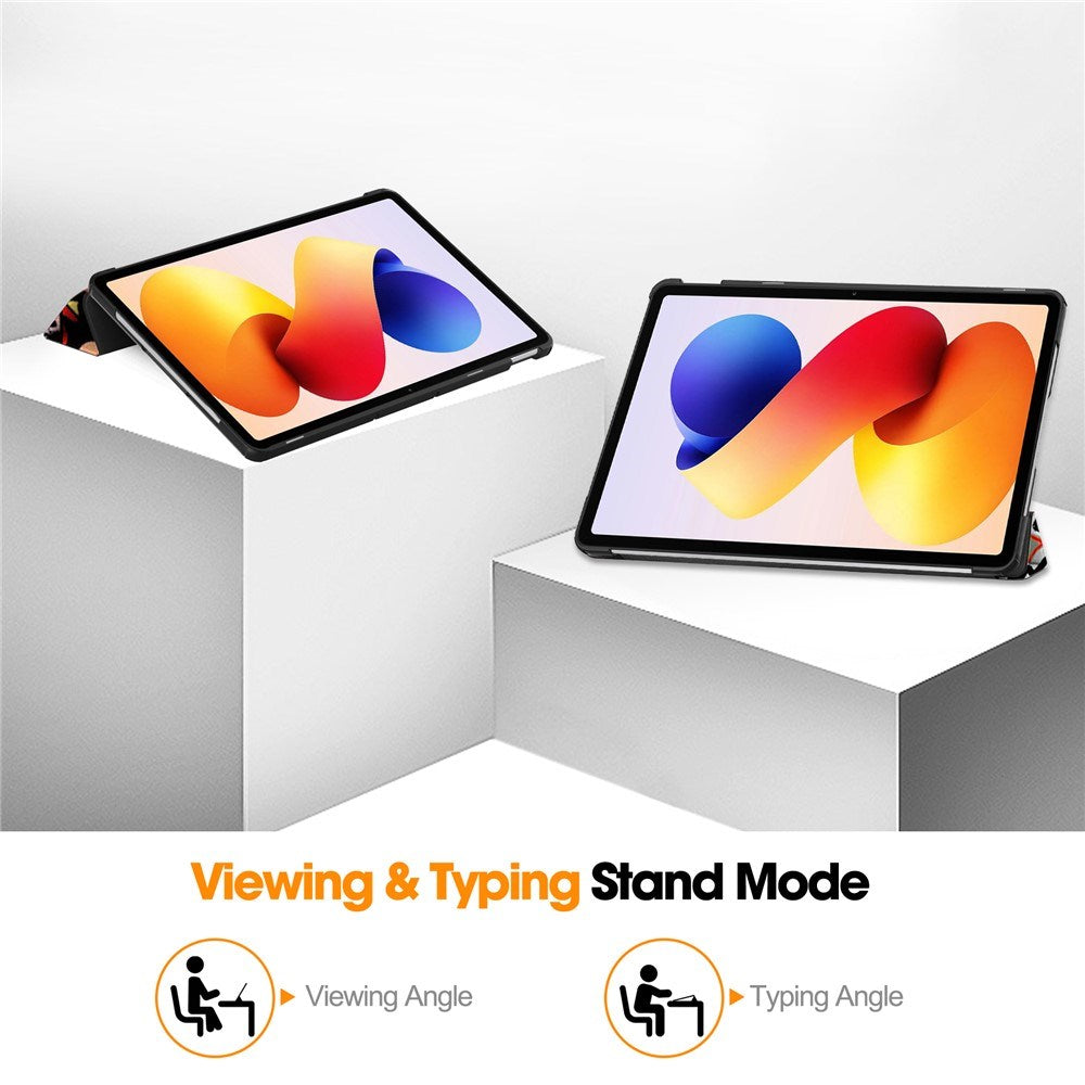 Xiaomi Redmi Pad 2 Pro EIDERWOOD Kunstlæder Flip Cover m. Motiv - Graffiti
