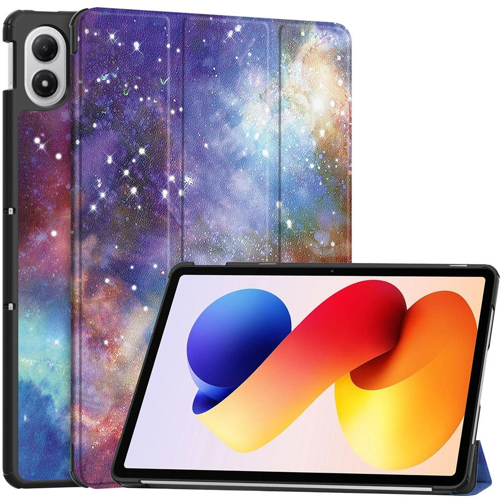 Xiaomi Redmi Pad 2 Pro EIDERWOOD Kunstlæder Flip Cover m. Motiv - Galakse