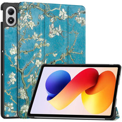 Xiaomi Redmi Pad 2 Pro EIDERWOOD Kunstlæder Flip Cover m. Motiv - Blomster