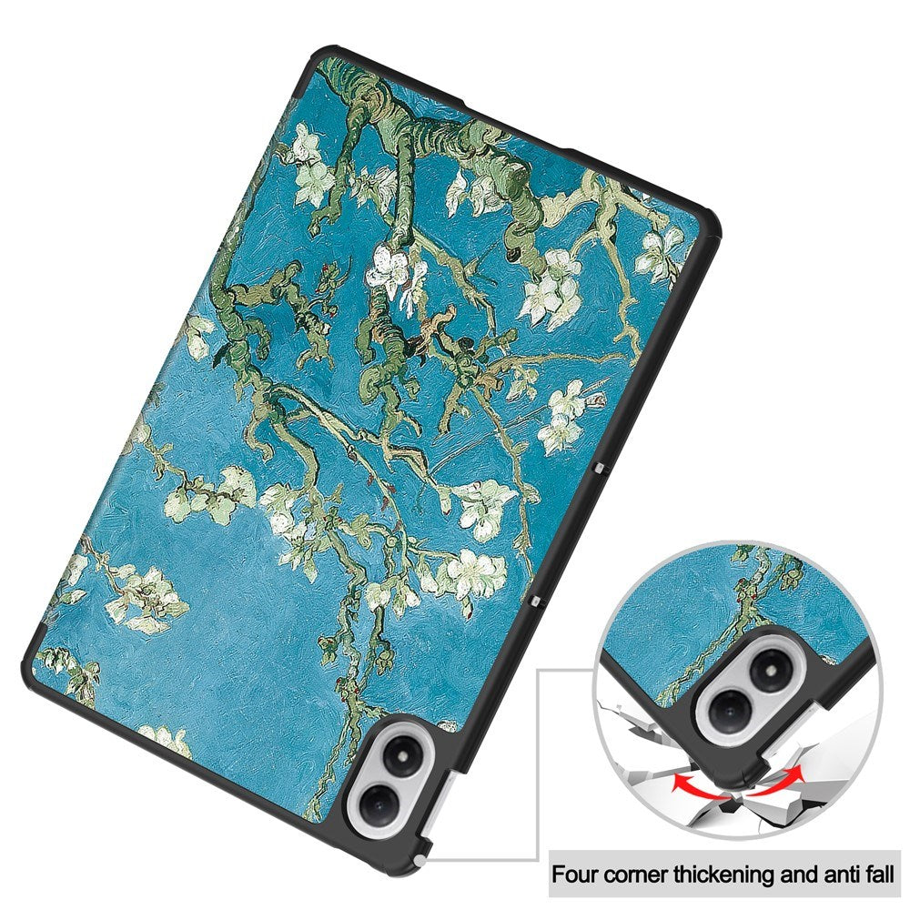 Xiaomi Redmi Pad 2 Pro EIDERWOOD Kunstlæder Flip Cover m. Motiv - Blomster