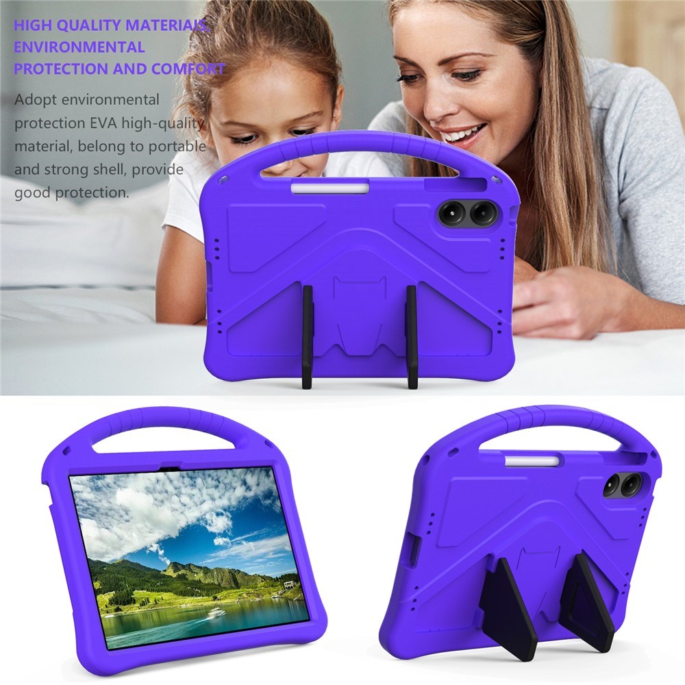 Xiaomi Redmi Pad 2 Pro EIDERWOOD Børnecover m. Kickstand - Lilla