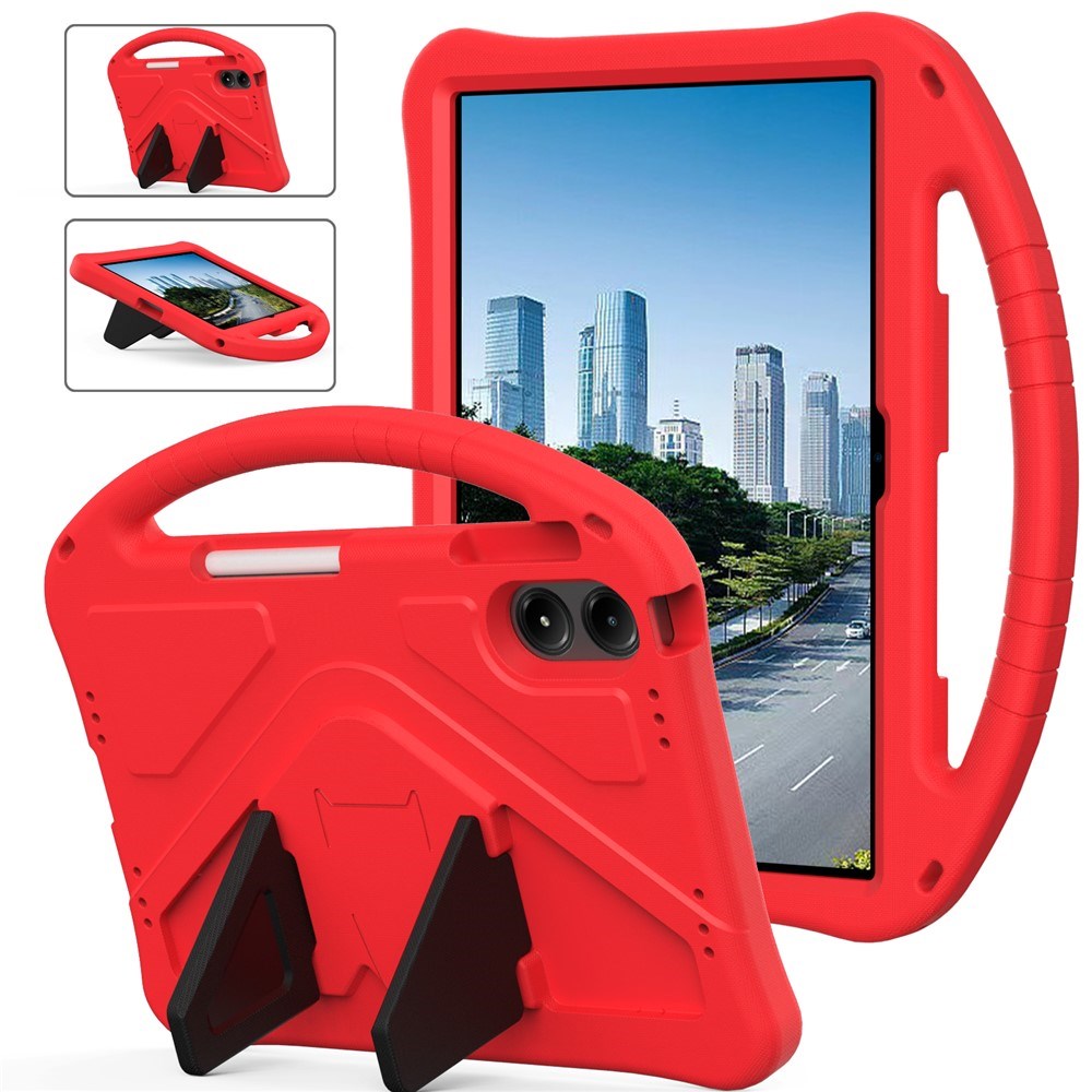 Xiaomi Redmi Pad 2 Pro EIDERWOOD Børnecover m. Kickstand - Rød