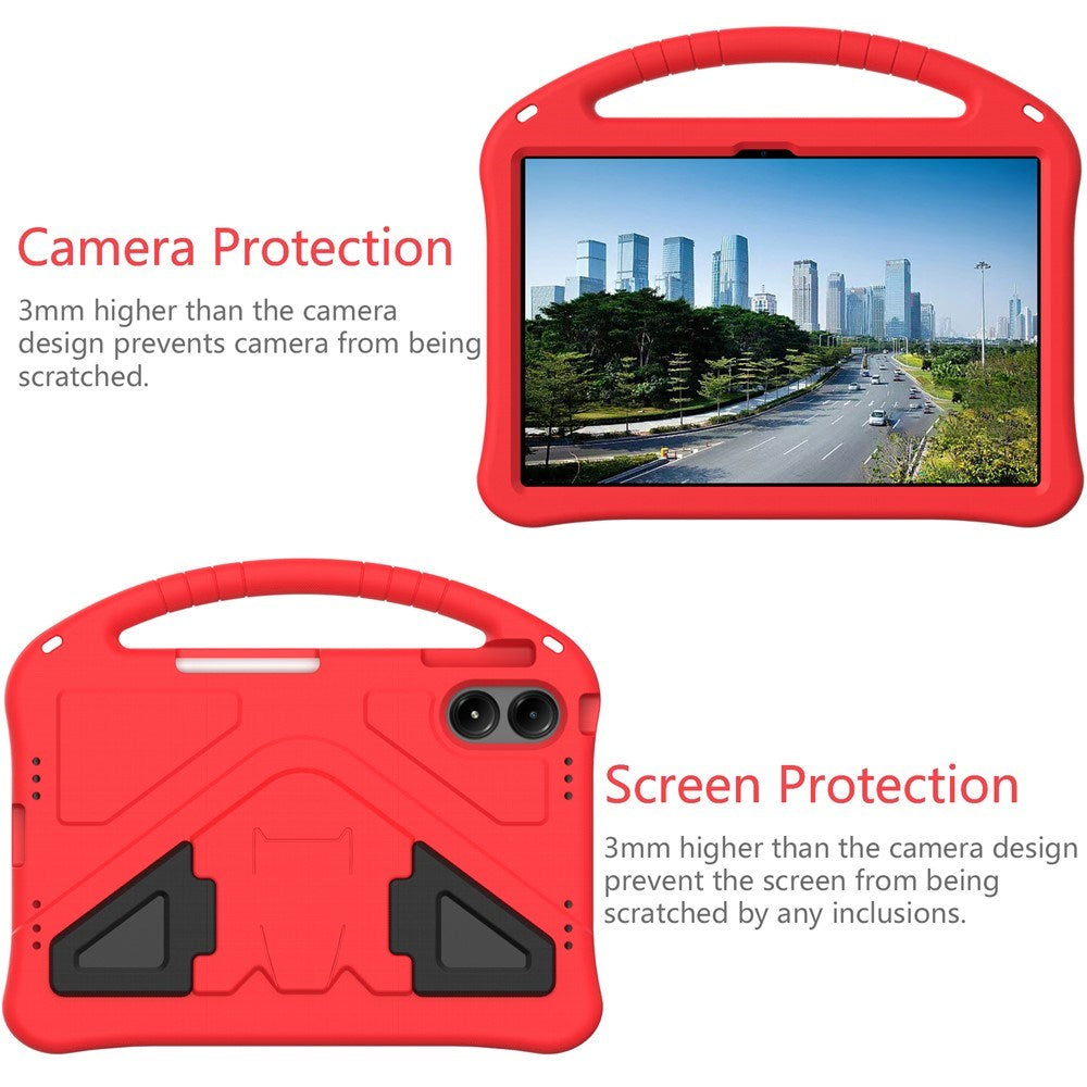 Xiaomi Redmi Pad 2 Pro EIDERWOOD Børnecover m. Kickstand - Rød