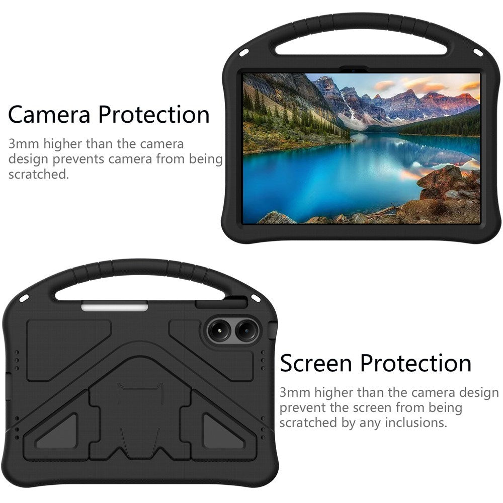 Xiaomi Redmi Pad 2 Pro EIDERWOOD Børnecover m. Kickstand - Sort
