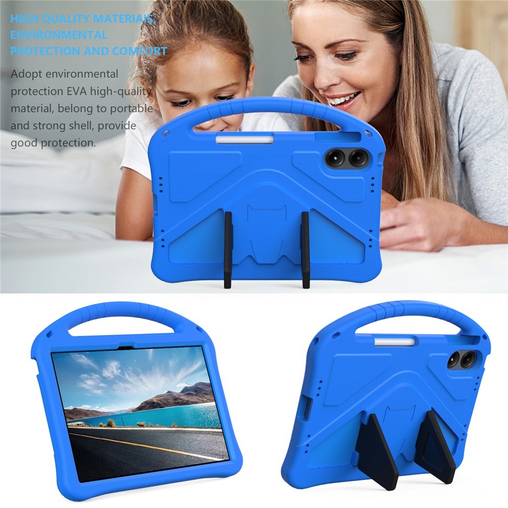 Xiaomi Redmi Pad 2 Pro EIDERWOOD Børnecover m. Kickstand - Blå