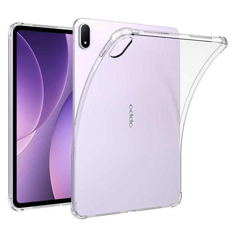 Oppo Pad 5 EIDERWOOD Fleksibelt Plast Cover m. Stødabsorberende Hjørner - Gennemsigtig