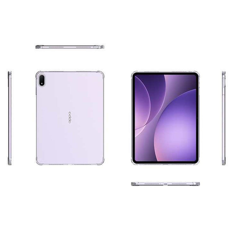 Oppo Pad 5 EIDERWOOD Fleksibelt Plast Cover m. Stødabsorberende Hjørner - Gennemsigtig