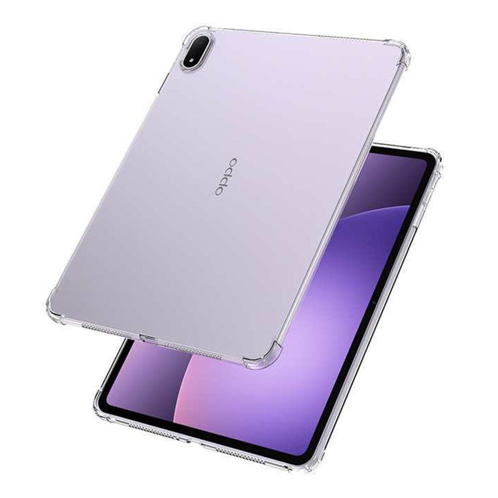 Oppo Pad 5 EIDERWOOD Fleksibelt Plast Cover m. Stødabsorberende Hjørner - Gennemsigtig