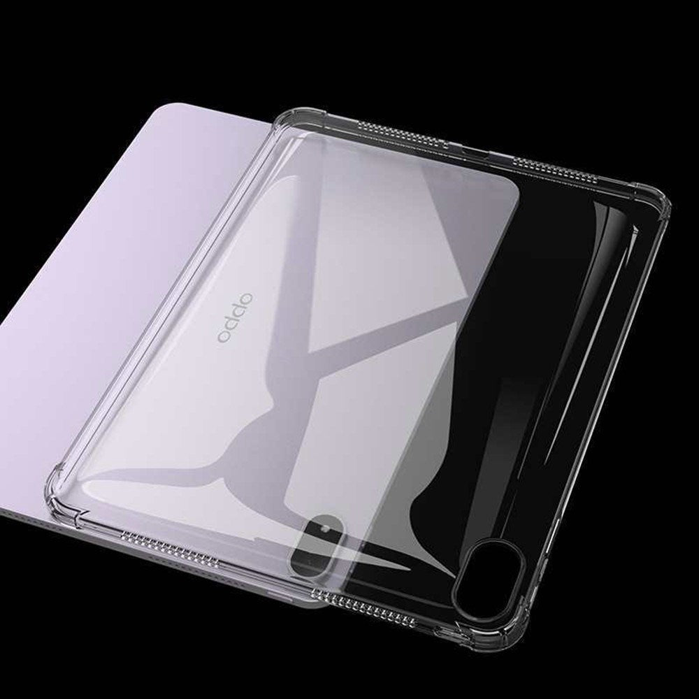 Oppo Pad 5 EIDERWOOD Fleksibelt Plast Cover m. Stødabsorberende Hjørner - Gennemsigtig