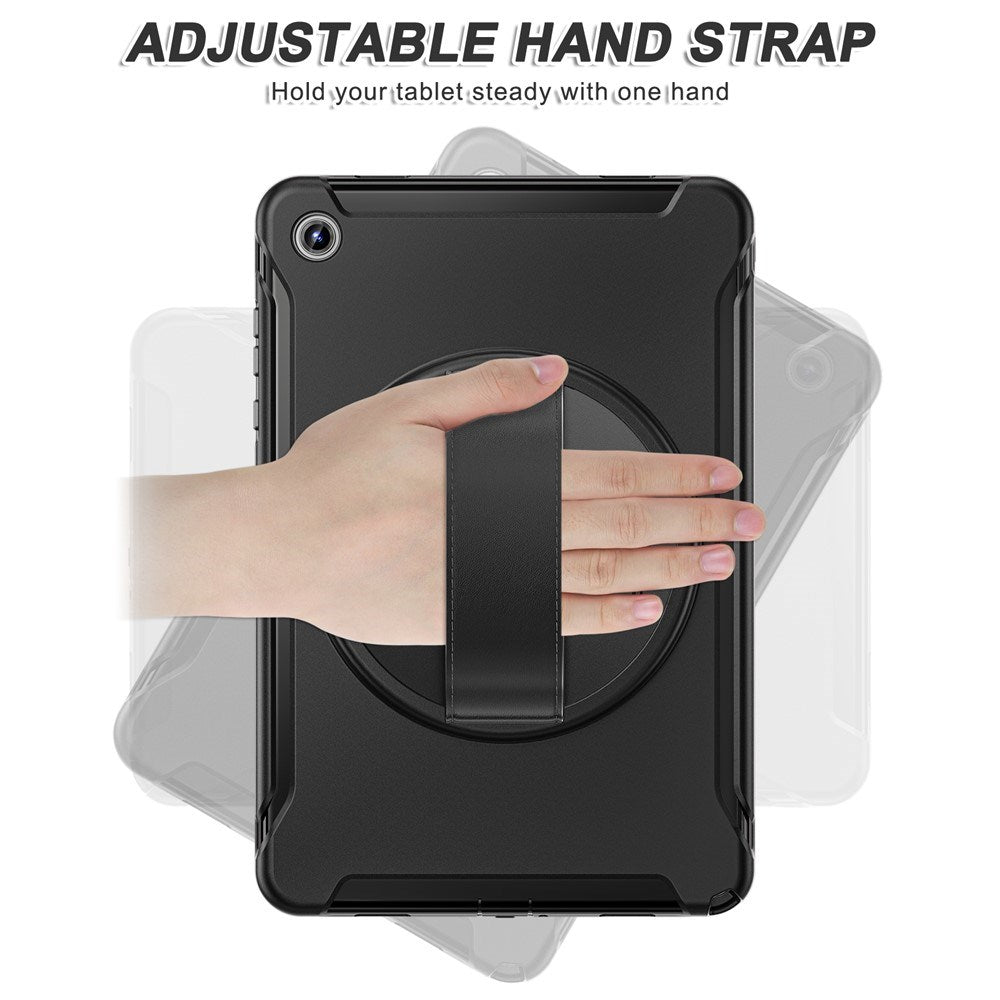 Samsung Galaxy Tab A11+ (Plus) EIDERWOOD Stødabsorberende Cover m. 360 Grader Roterbar Kickstand - Sort