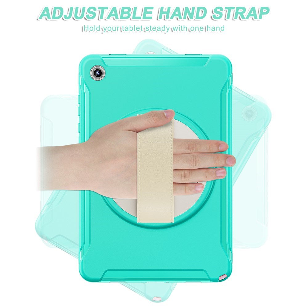 Samsung Galaxy Tab A11+ (Plus) EIDERWOOD Stødabsorberende Cover m. 360 Grader Roterbar Kickstand - Turkis