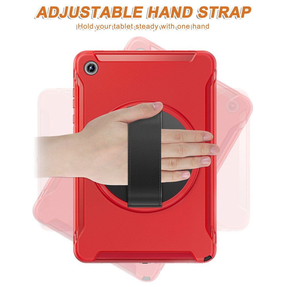 Samsung Galaxy Tab A11+ (Plus) EIDERWOOD Stødabsorberende Cover m. 360 Grader Roterbar Kickstand - Rød