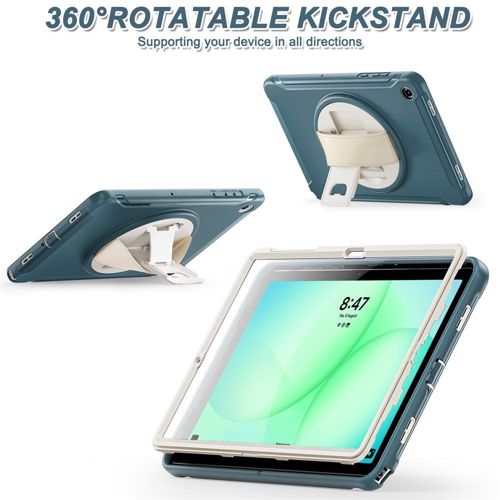 Samsung Galaxy Tab A11+ (Plus) EIDERWOOD Stødabsorberende Cover m. 360 Grader Roterbar Kickstand - Grøn