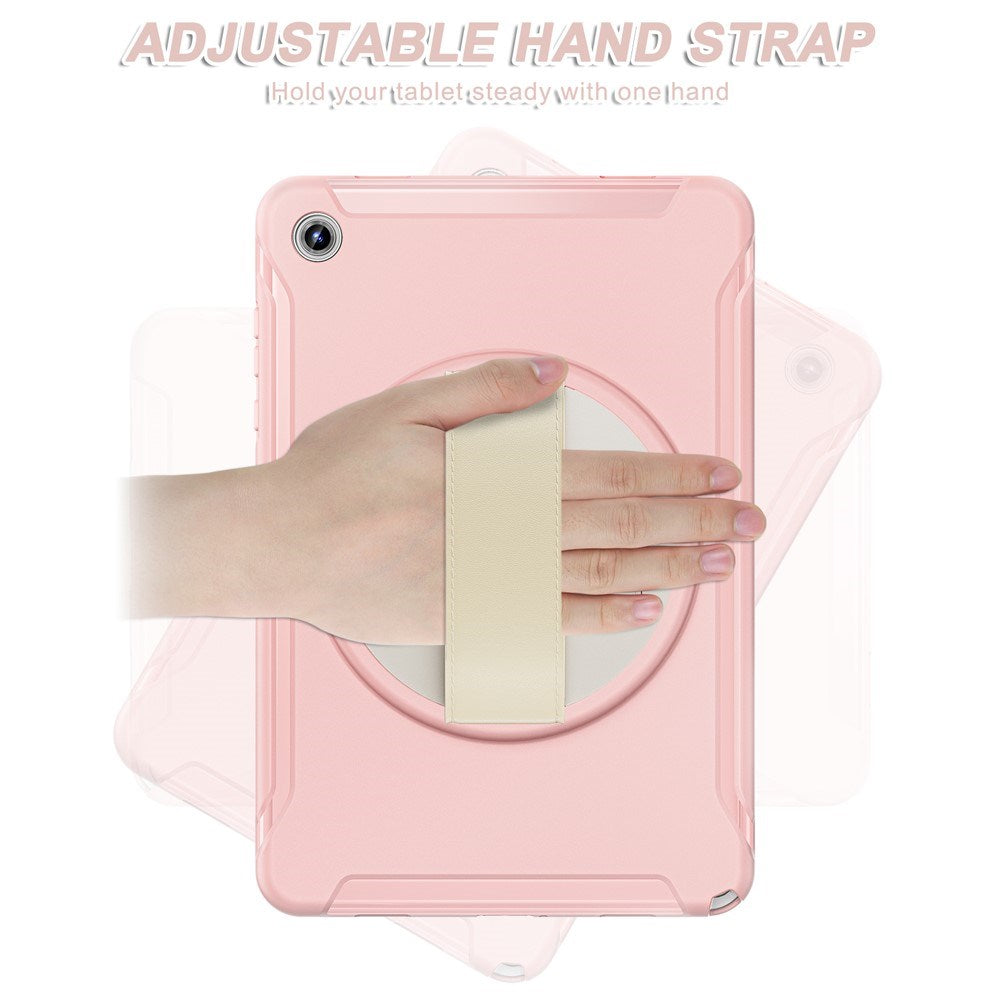 Samsung Galaxy Tab A11+ (Plus) EIDERWOOD Stødabsorberende Cover m. 360 Grader Roterbar Kickstand - Lyserød