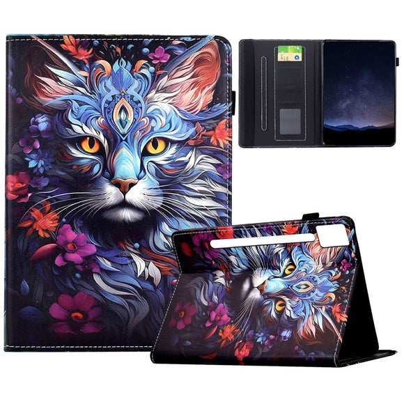 Lenovo Idea Tab Pro / Tab P12 Pro EIDERWOOD Farverigt Flipcover m. Motiv - Kat