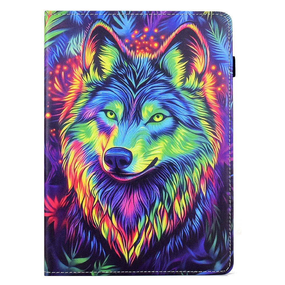 Lenovo Idea Tab Pro / Tab P12 Pro EIDERWOOD Farverigt Flipcover m. Motiv - Ulv