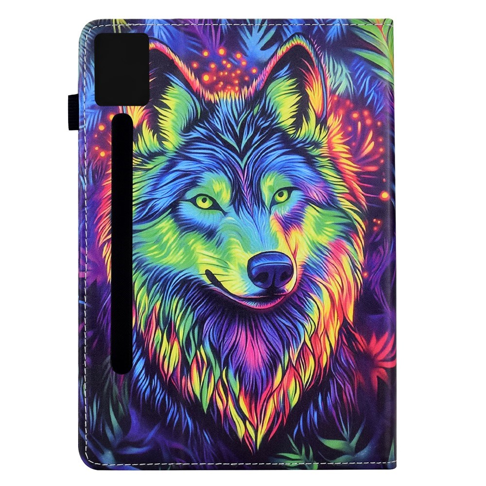 Lenovo Idea Tab Pro / Tab P12 Pro EIDERWOOD Farverigt Flipcover m. Motiv - Ulv