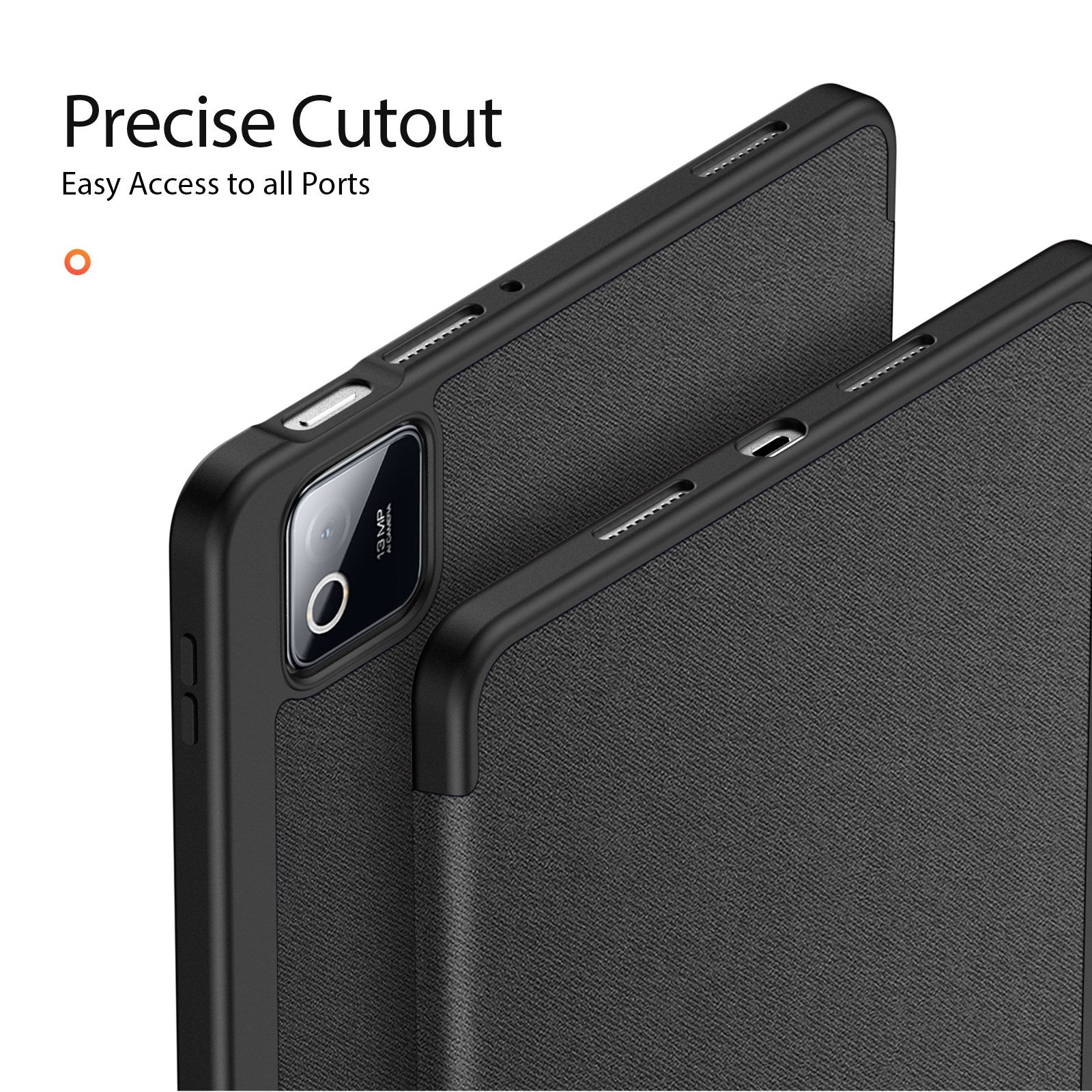 Xiaomi Pad 8 / 8 Pro / 7 / 7 Pro DUX DUCIS Tri-Fold Kunstlæder Flip Cover - Sort